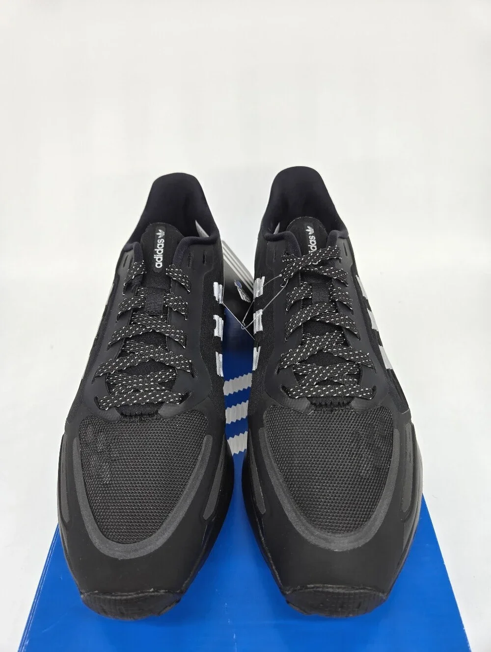 Adidas Men's La Trainer 3 GY7493 Core Black Silver Metallic Shoes Size 9.5